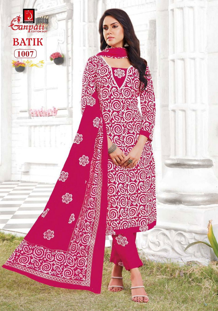Batik Vol 10 By Ganpati Printed Cotton Kurti With Bottom Dupatta Orders In India